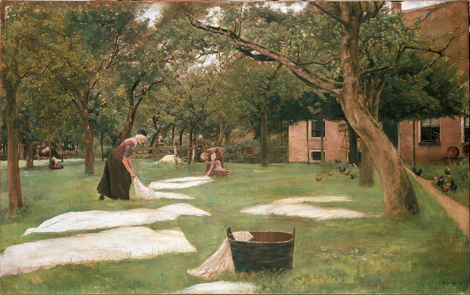 Max Liebermann, The Bleaching Ground, 1882, oil on canvas, 1090 x 1730 mm, Wallraf-Richartz-Museum & Fondation Corboud, ph. RBA Köln
