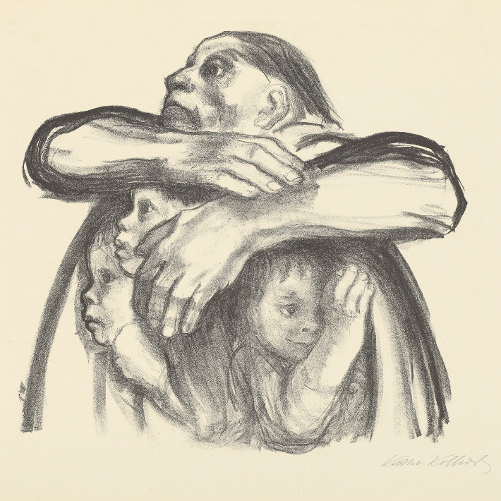 Käthe Kollwitz, »Seed for sowing should not be milled«, 1941, crayon lithograph, 370 x 395 mm, Kn 274, Kollwitz Museum Köln, Inv. Nr. 70300/87024.