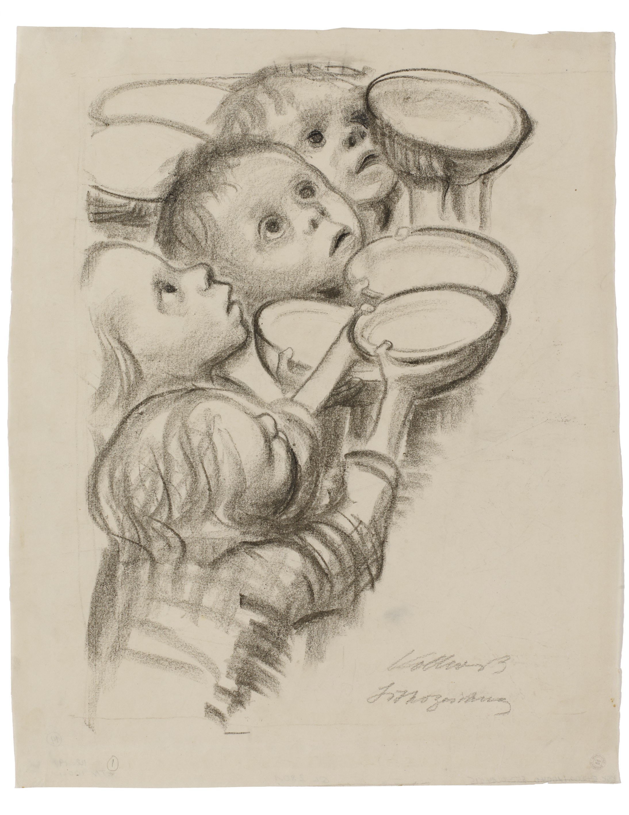 Käthe Kollwitz, Germany’s Children are starving!, 1923, lithographic crayon, 435 x 290 mm, NT 1004, Kollwitz Museum Köln, Inv. Nr. 70200/84015.