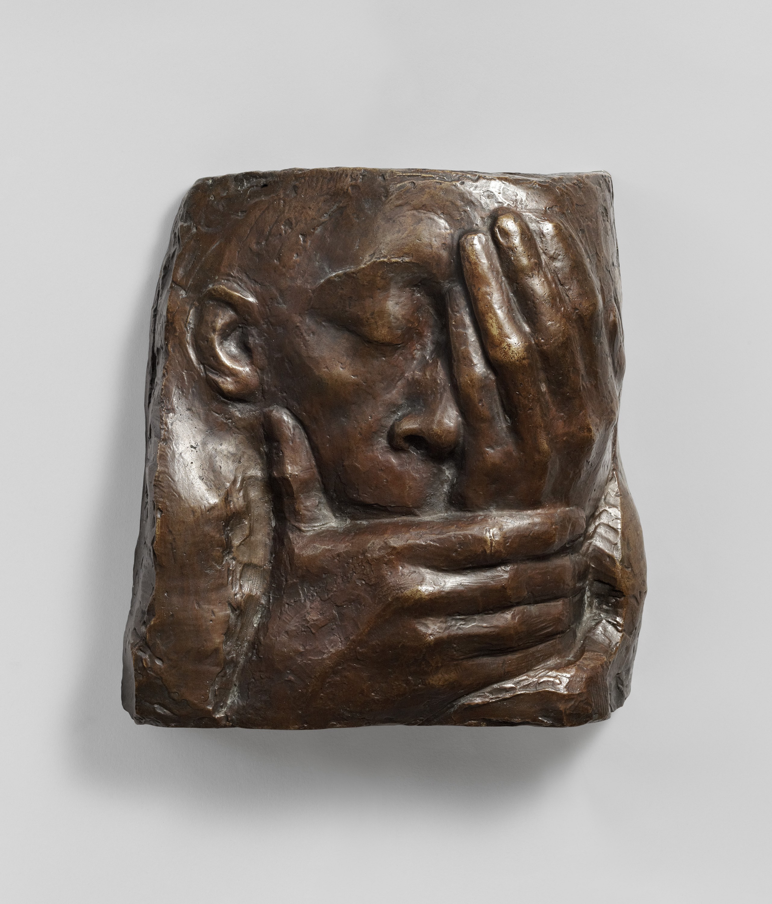 Käthe Kollwitz, Lamentation, model begun 1938, probably completed 1941, cast perhaps before 1945, at the latest probably 1946, bronze, 272 x 259 x 96 mm, Seeler 38 I.B.3., Kollwitz Museum Köln, Inv. Nr. 70100/86002 © Kollwitz Museum Köln, ph. Goldberg/Fuis.  