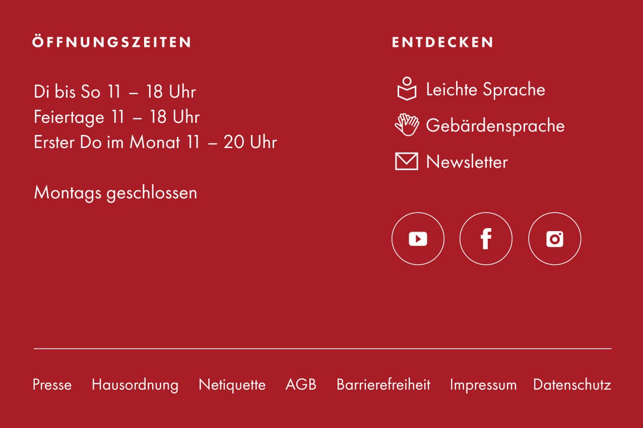 Das Bild zeigt den Seiten-Fuss von der Internet-Seite