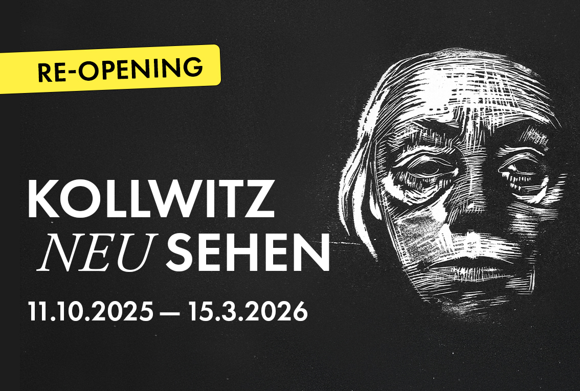The Käthe Kollwitz Museum Köln is currently undergoing major renovation work and has been temporarily closed. Here on the website and on social media we will keep you up to date with our on and offline events!