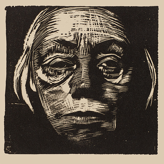 Käthe Kollwitz, Selbstbildnis, 1924, Kreidelithographie (Umdruck), Kn 209 b, Käthe Kollwitz Museum Köln