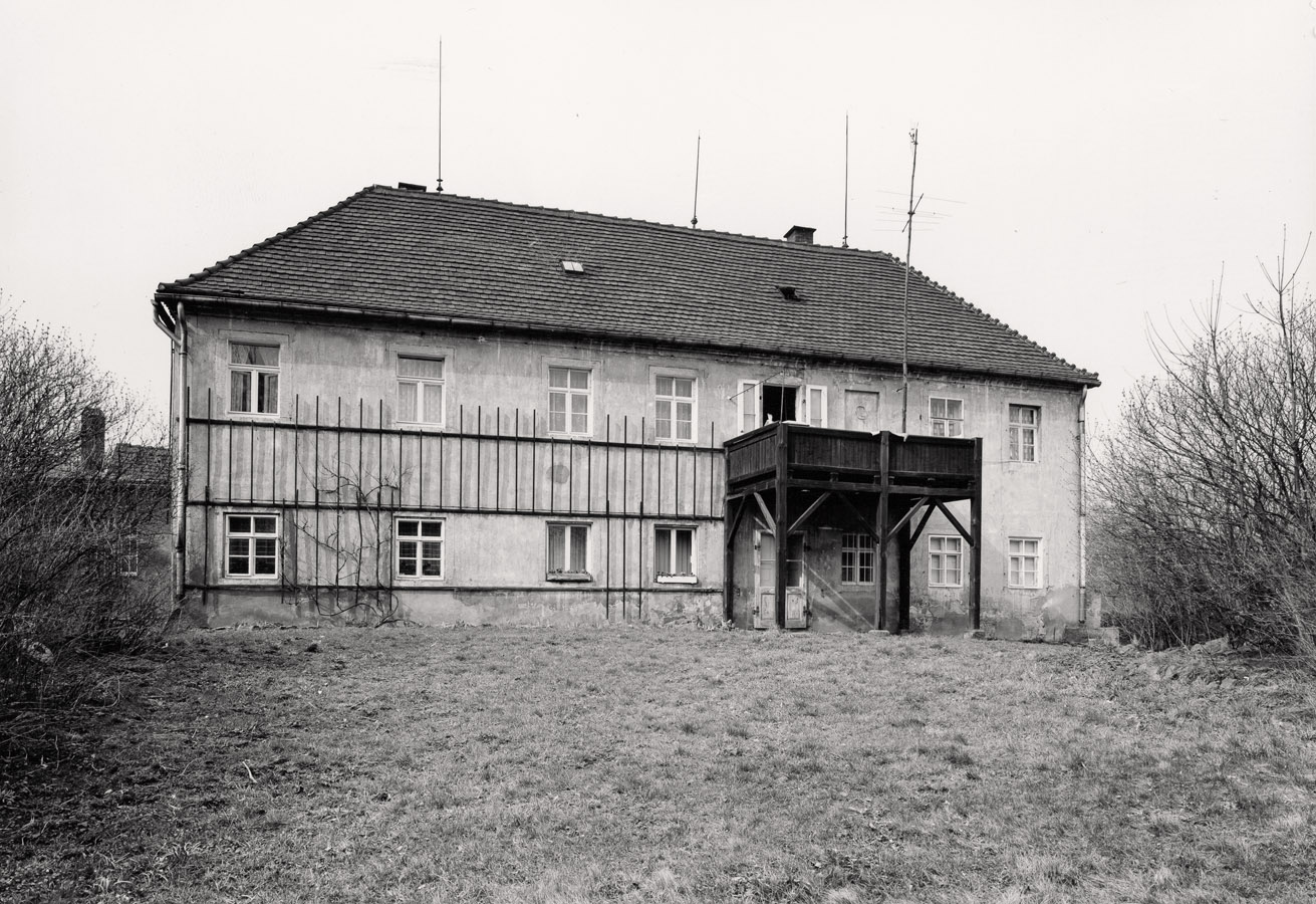 Rüdenhof near Moritzburg, view from the garden, after 1945, photo: Döring © SLUB/Deutsche Fotothek