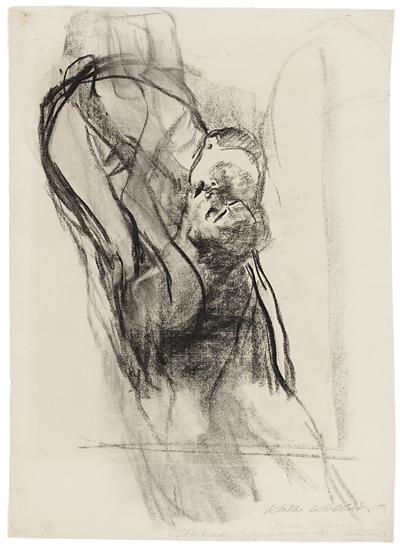 Käthe Kollwitz, Adieu, 1910, fusain, estompé, sur papier Ingres, NT 616, Kölner Kollwitz-Sammlung © Käthe Kollwitz Museum Köln