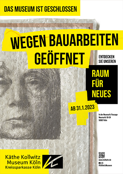 Wegen Bauarbeiten geöffnet - Das Museums-Pop-up RAUM FÜR NEUES 2023 /2024