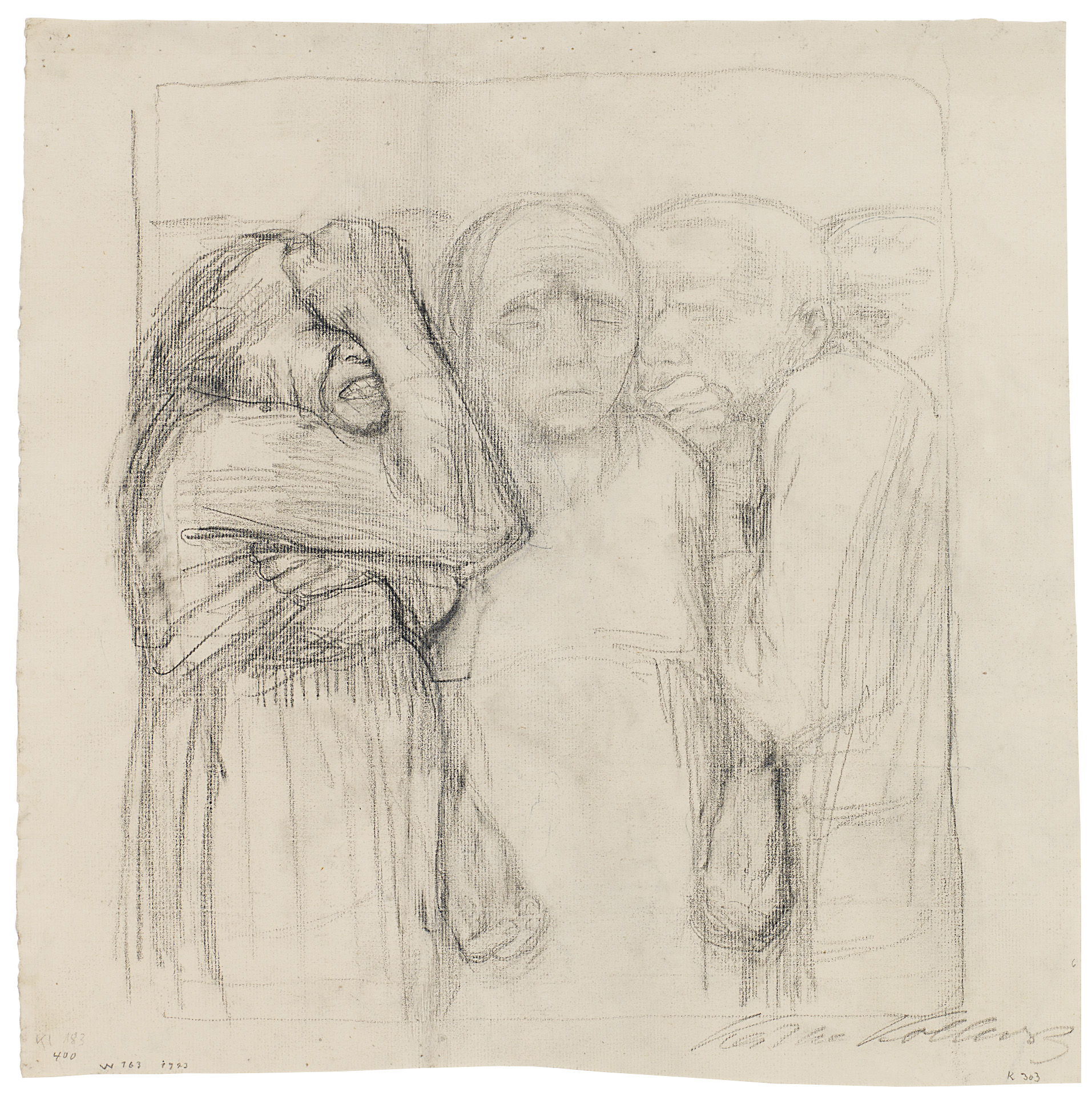 Käthe Kollwitz, Das Volk, 1923, Bleistift, NT 978