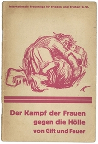 Der Kampf der Frauen gegen die Hölle von Gift und Feuer (La lutte des femmes contre l'enfer du poison et du feu), éd. Internationale Frauenliga für Frieden und Freiheit, 1927, Collection Kollwitz de Cologne © Käthe Kollwitz Museum Köln