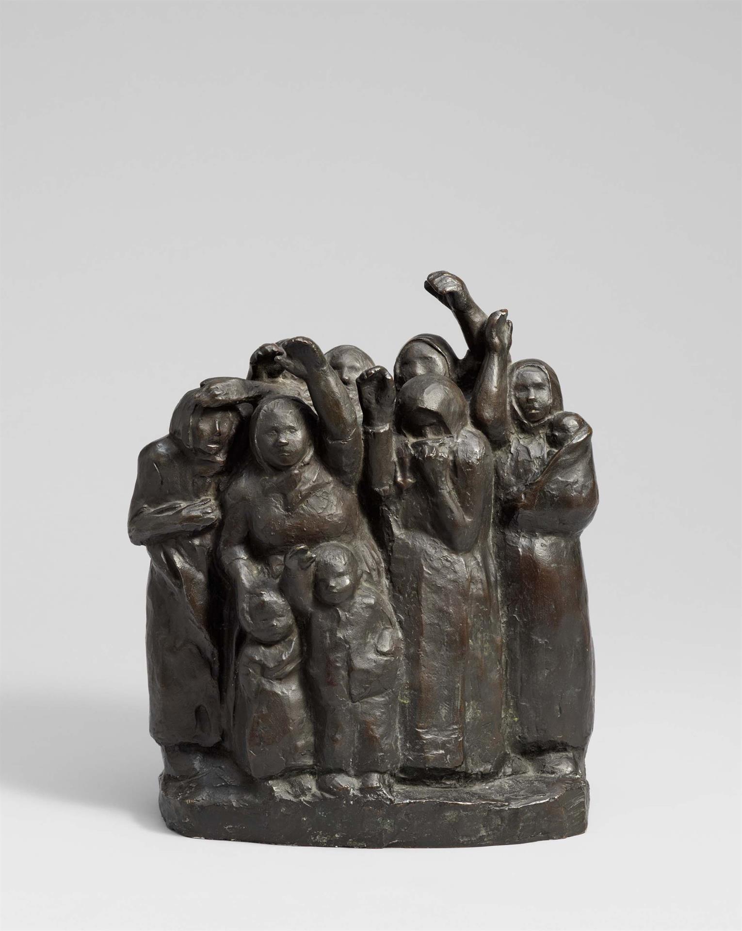 Käthe Kollwitz, L’Adieu aux soldats, 2e version, 1937/1938, bronze, Seeler 32 I.B.1.2., Collection Kollwitz de Cologne © Käthe Kollwitz Museum Köln