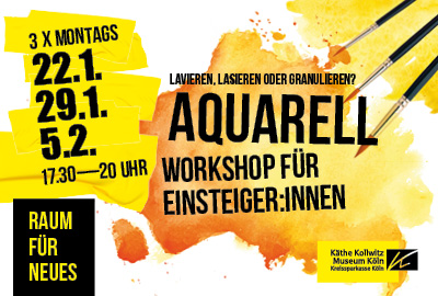 Aquarell-Workshop im Käthe Kollwitz Museum Köln