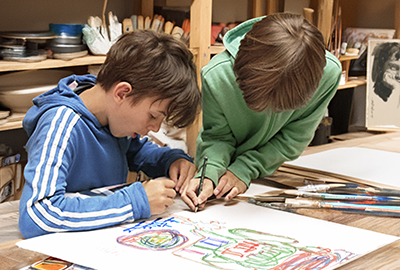 Samstagswerkstatt — Die bunte Mischung aus Führung, Spiel und Workshop im Kollwitz