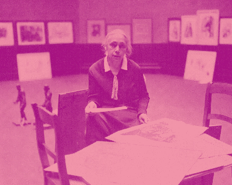 Käthe Kollwitz at the Prussian Academy of Arts, Berlin 1927, ph. unknown, repro print, Kollwitz estate, Kollwitz Museum Köln, Archive, Inv. No. F 01.e-01 © Kollwitz Museum Köln, ed. Julius Terlinden